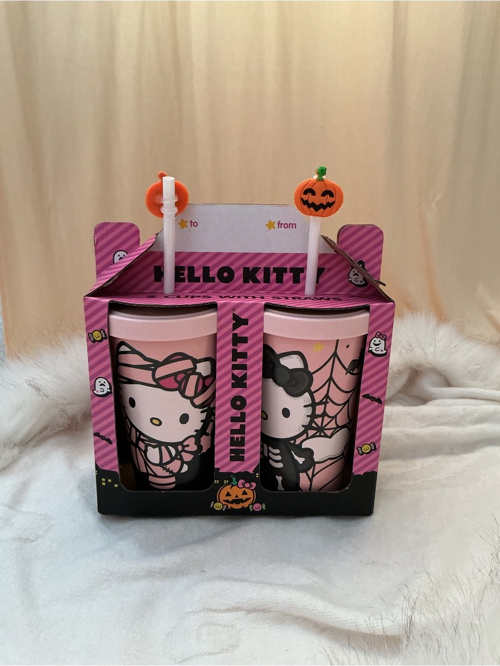 Hello Kitty Pink Halloween Party Cups - 2-Pack